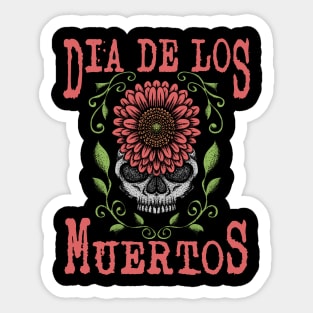 Dia De Los Muertos Mexican Sugar Skull Day of the Dead Sticker